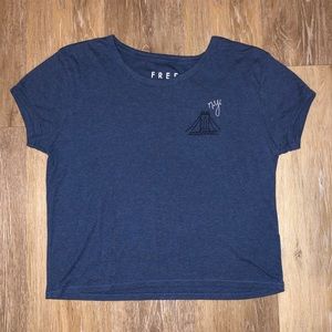 Free State Blue Logo Crop Top
